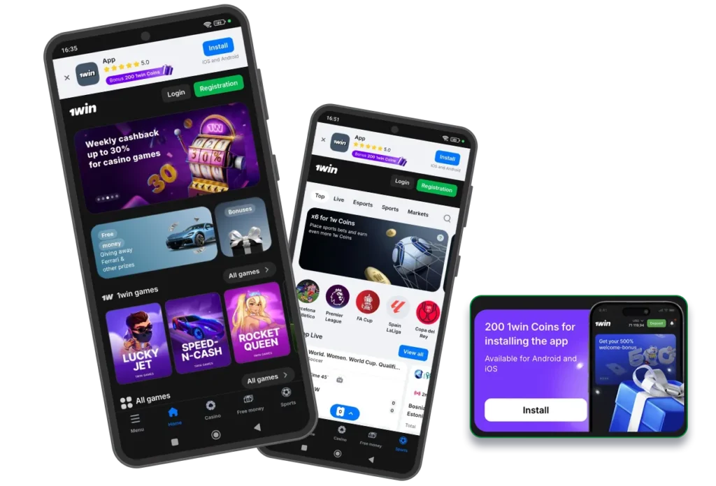 Mobile App from 1win